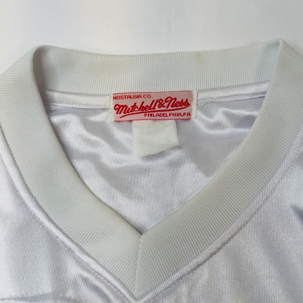 Mitchell Ness Ronnie Lott 42 San Francisco 49ers Football Jersey White Red Men - Picture 6 of 12